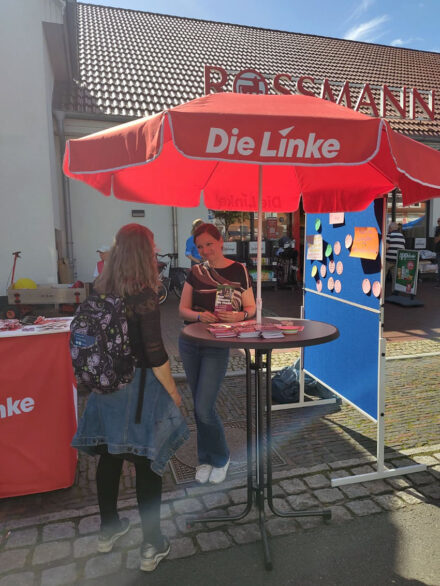 Die Linke auf dem Bürgerfest Hude eine Woche vor der Kommunalwahl 2026