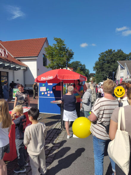 Die Linke auf dem Bürgerfest Hude eine Woche vor der Kommunalwahl 2026