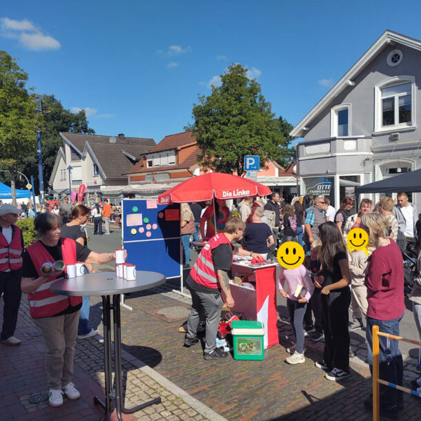 Die Linke auf dem Bürgerfest Hude eine Woche vor der Kommunalwahl 2026