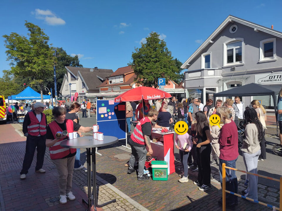 Die Linke auf dem Bürgerfest Hude eine Woche vor der Kommunalwahl 2026
