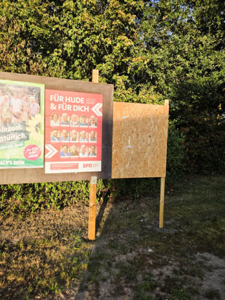 Linke-Plakat-zerstoert-ALDI-Hude