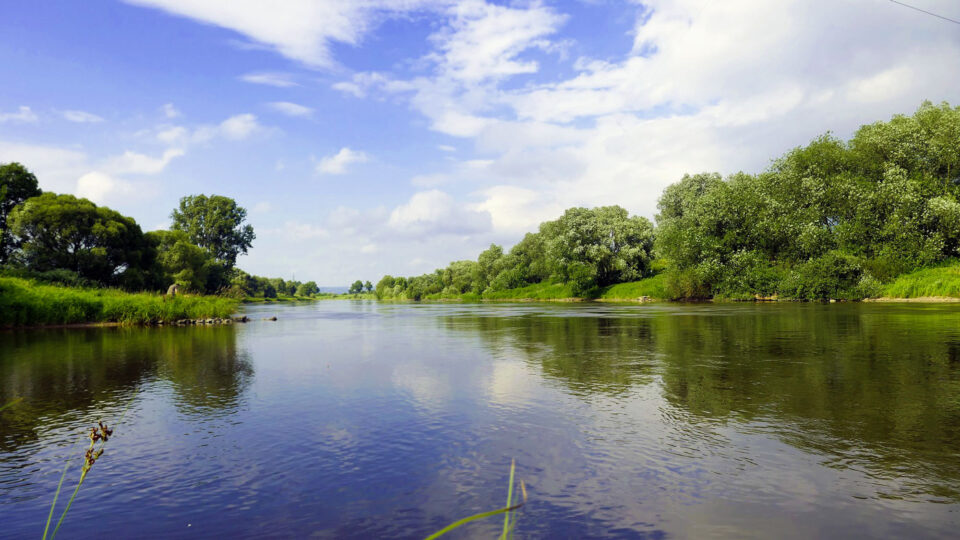 Weser-Niedersachsen-Flusslauf